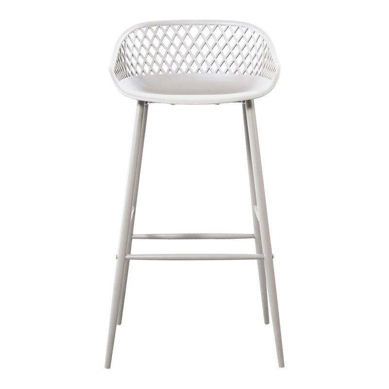 Moe's Home Collection Piazza Outdoor Barstool White-Set Of Two | Modishstore | Bar Stools