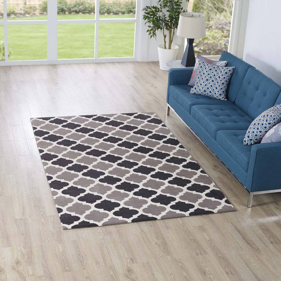 Modway Lida Moroccan Trellis 5x8 Area Rug - R-1001-58 | Rugs | Modishstore - 1