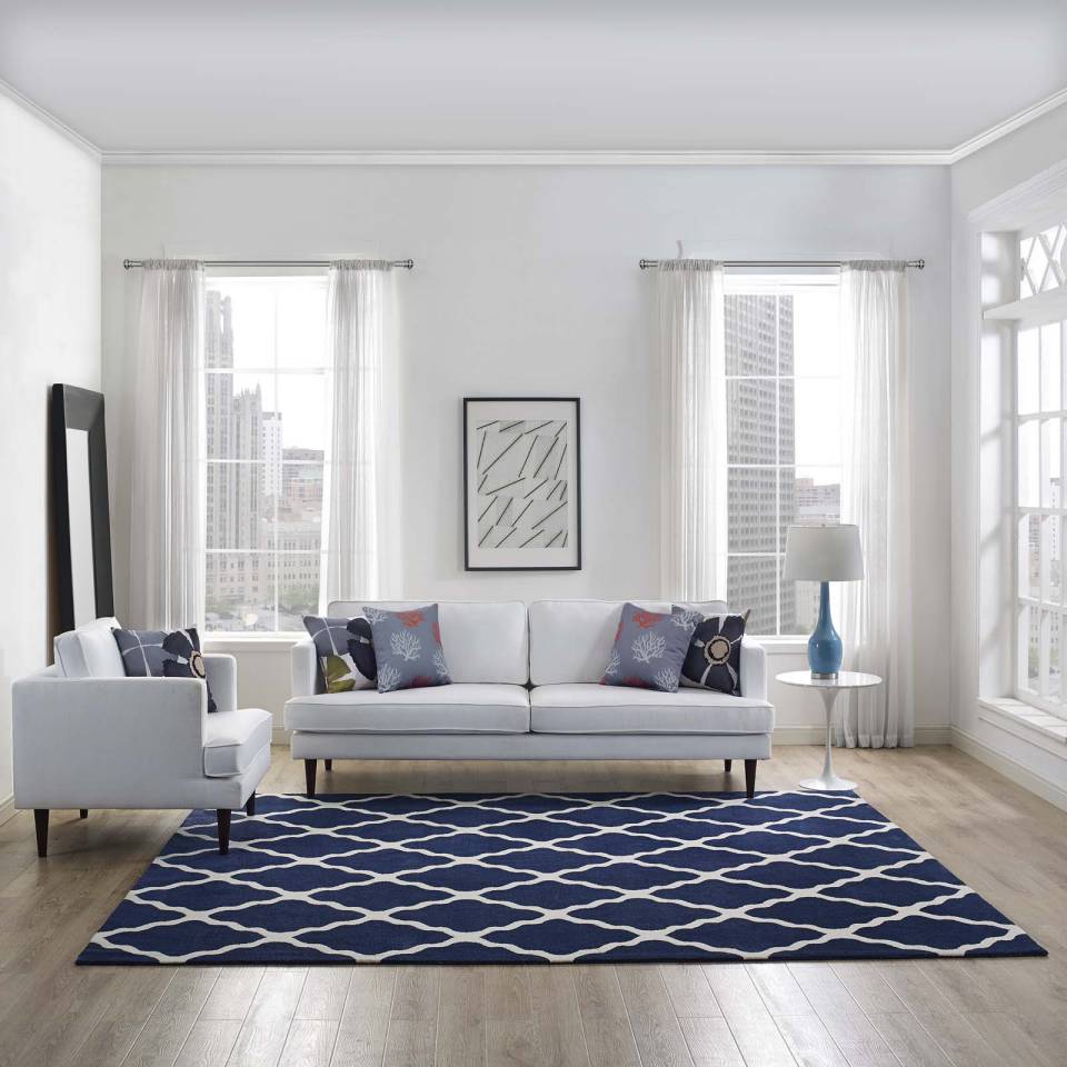 Modway Marja Moroccan Trellis 8x10 Area Rug - R-1003-810 | Rugs | Modishstore - 1