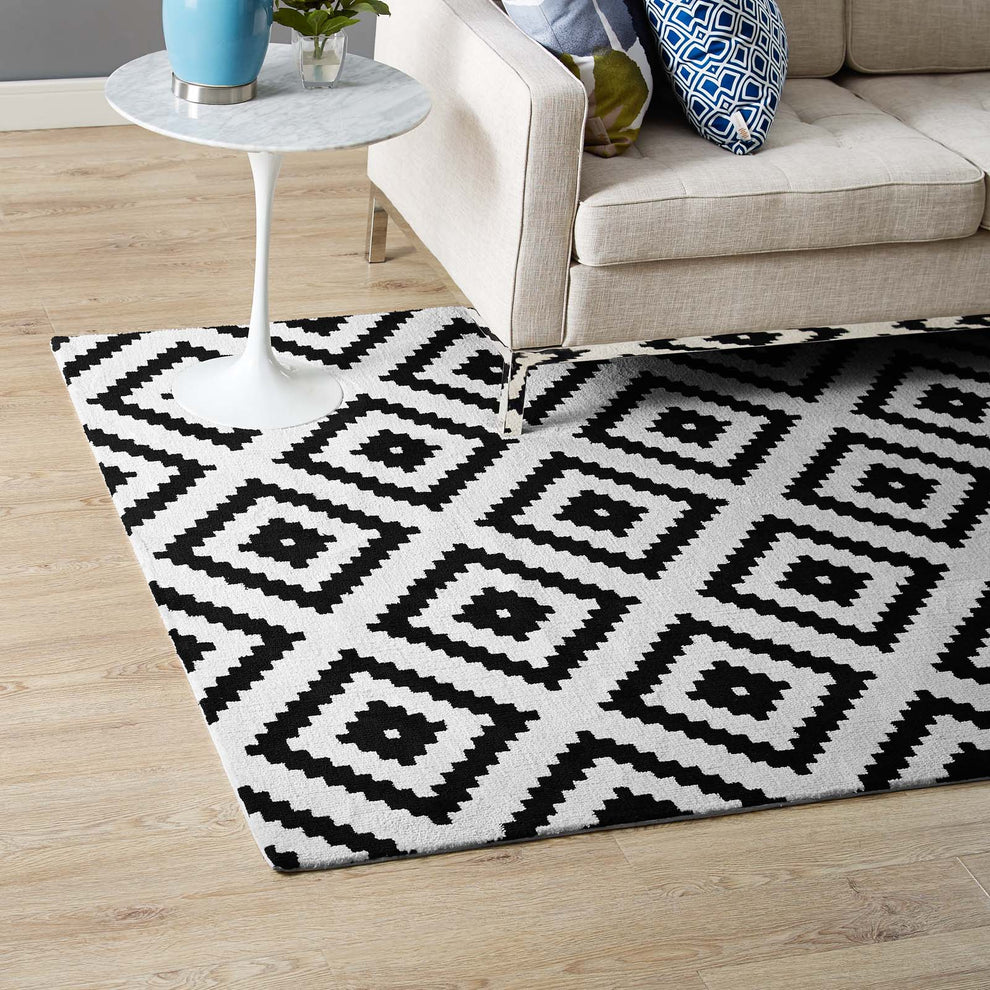 Modway Alika Abstract Diamond Trellis Area 5*8/8*10 Area Rug - R-1004-58 | Rugs | Modishstore - 5