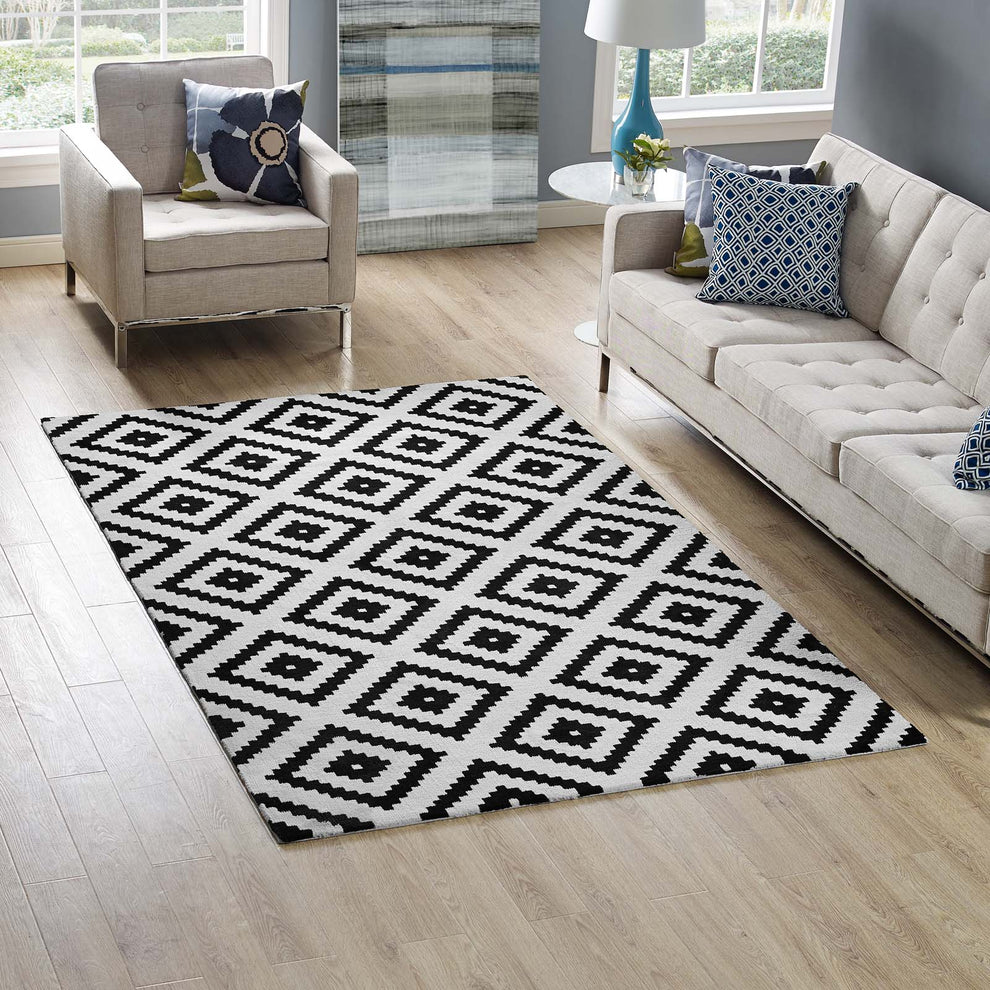 Modway Alika Abstract Diamond Trellis Area 5*8/8*10 Area Rug - R-1004-58 | Rugs | Modishstore - 6