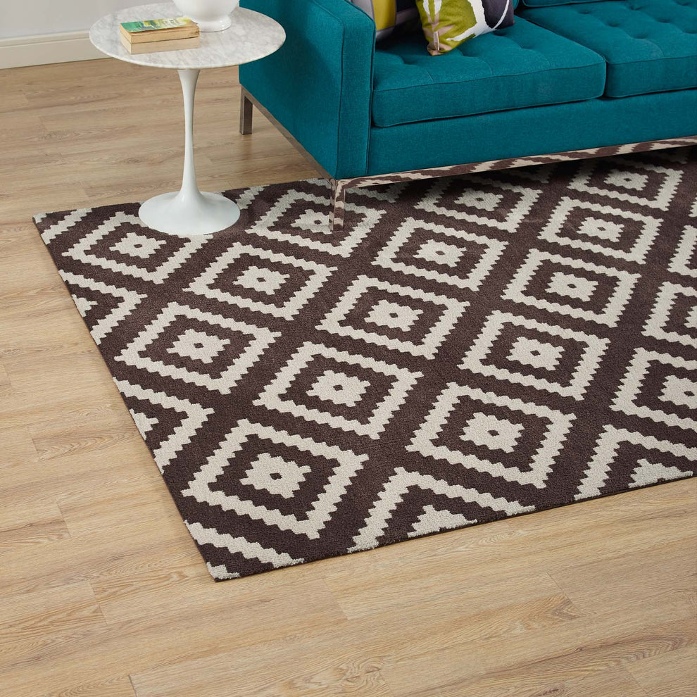 Modway Alika Abstract Diamond Trellis Area Rug - R-1004-58 | Rugs | Modishstore - 4