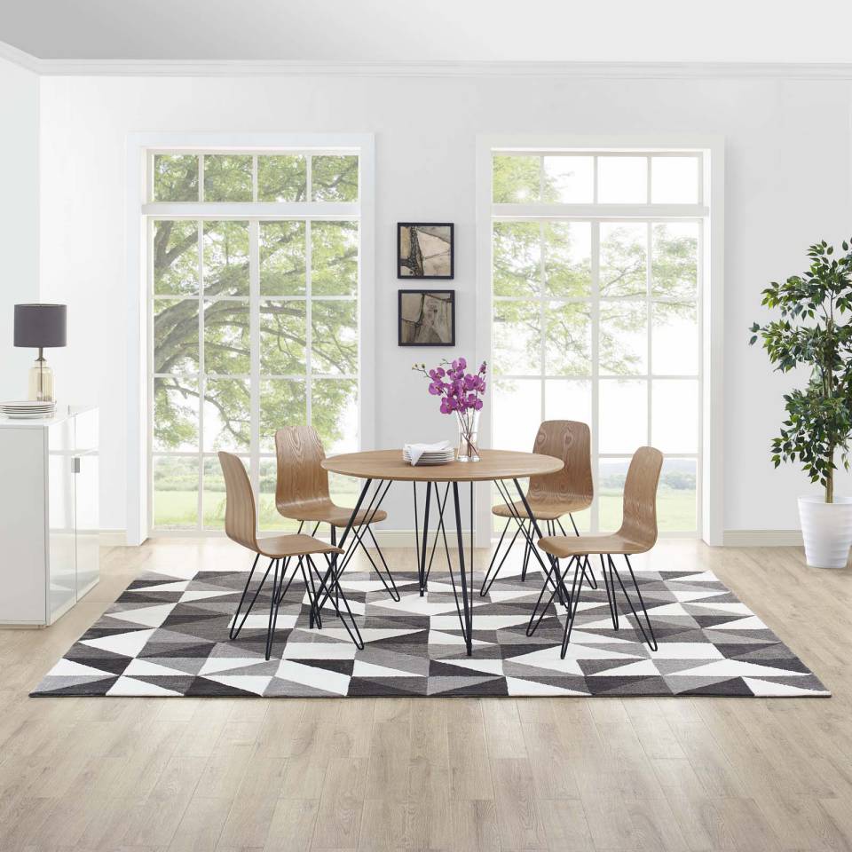Modway Kahula Geometric Triangle Mosaic 8x10 Area Rug - R-1014-810 | Rugs | Modishstore - 1