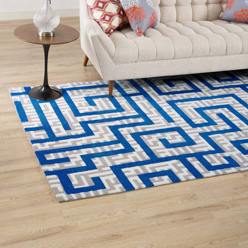 Modway Nahia Geometric Maze 8x10 Area Rug - R-1015A-810 | Rugs | Modishstore - 7
