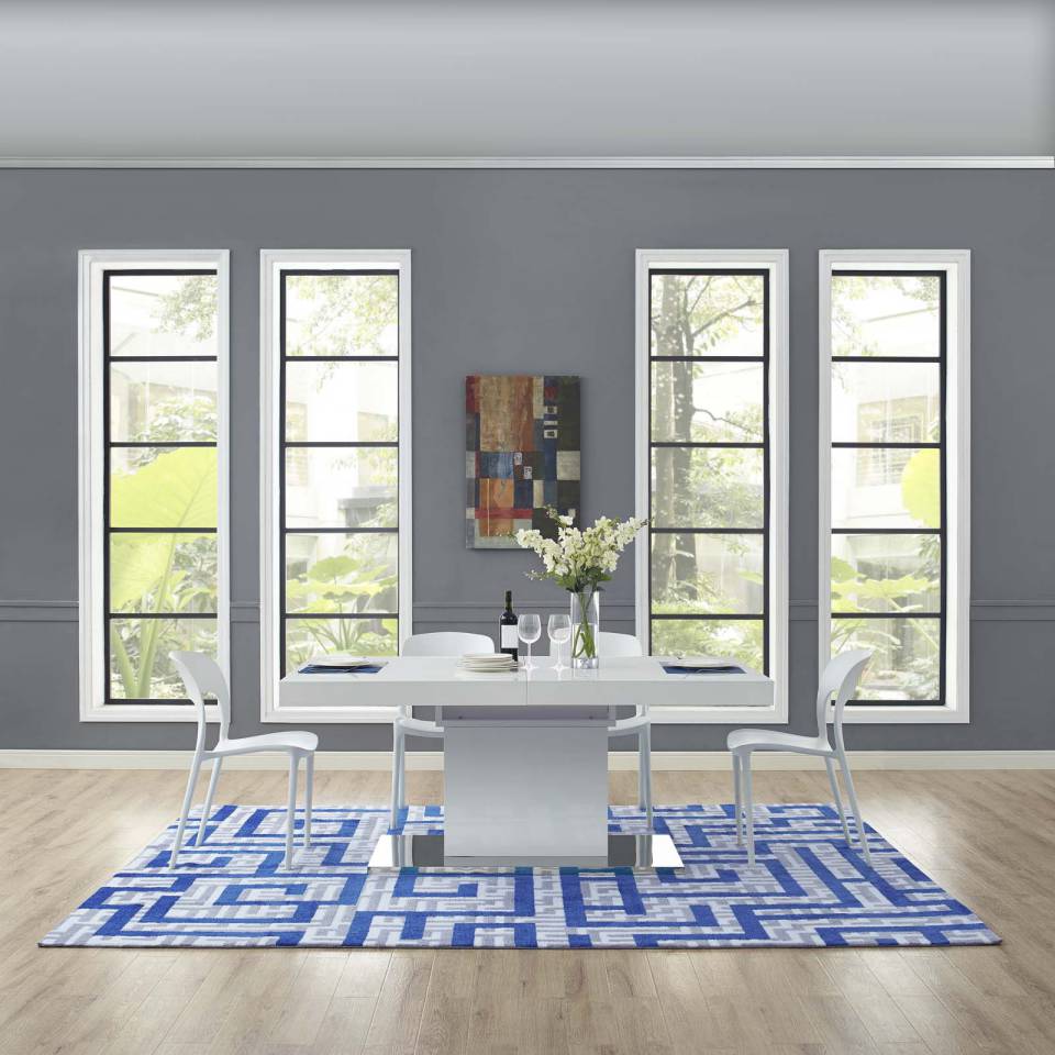 Modway Nahia Geometric Maze 8x10 Area Rug - R-1015A-810 | Rugs | Modishstore - 1