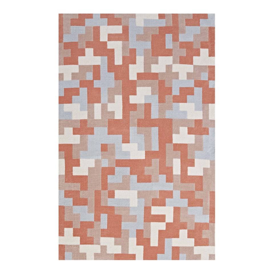 Modway Andela Interlocking Block Mosaic 8x10 Area Rug - R-1022-810 | Rugs | Modishstore - 2
