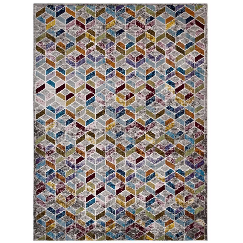 Modway Laleh Geometric Mosaic 4x6 Area Rug - R-1088-46 | Rugs | Modishstore - 2