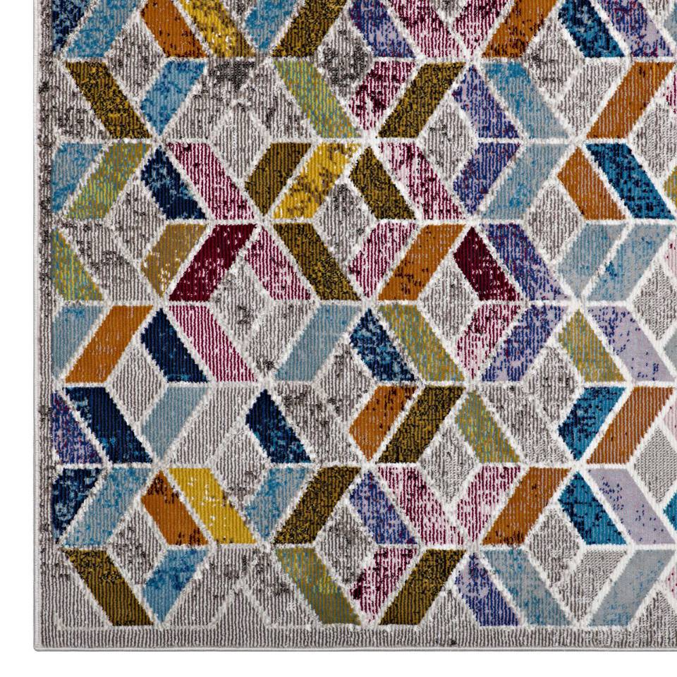Modway Laleh Geometric Mosaic 4x6 Area Rug | Rugs | Modishstore-3