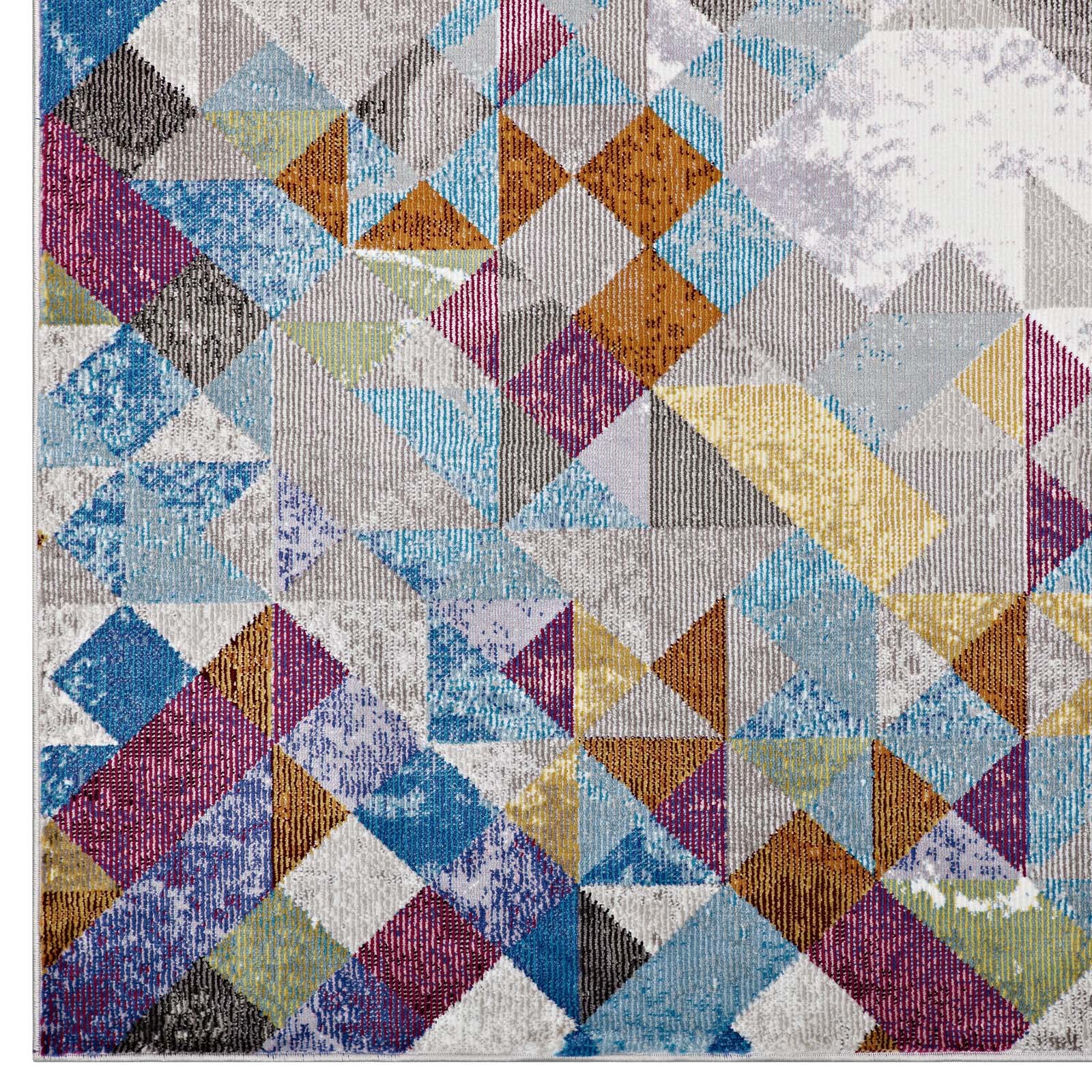 Modway Lavendula Triangle Mosaic 4x6 Area Rug | Rugs | Modishstore-2