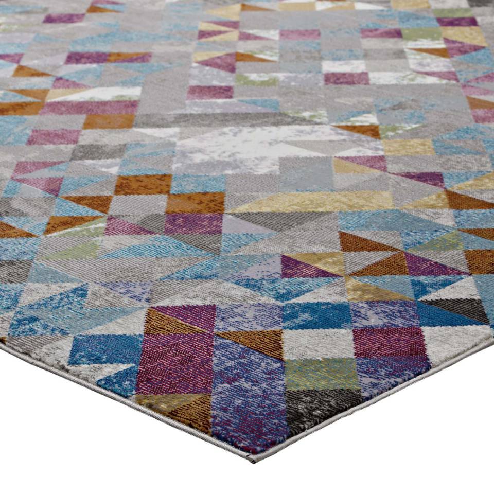 Modway Lavendula Triangle Mosaic 8x10 Area Rug - R-1089-810 | Rugs | Modishstore - 4