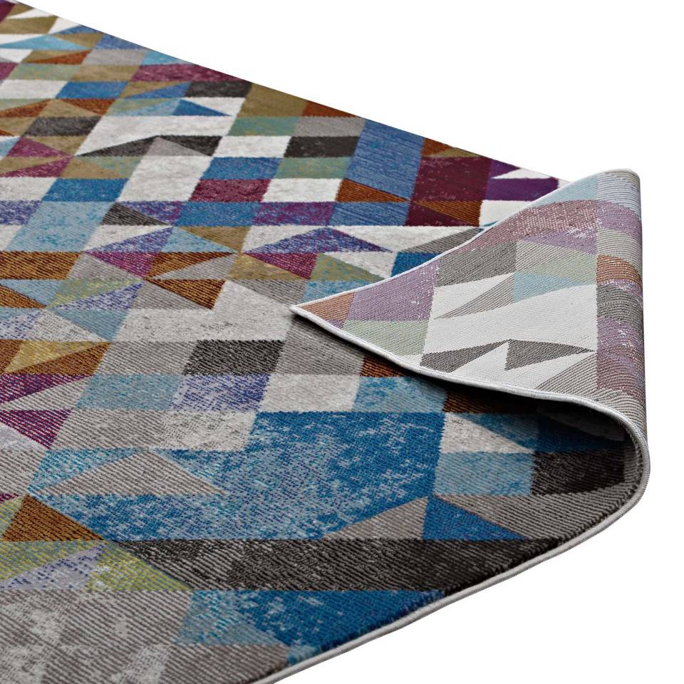 Modway Lavendula Triangle Mosaic 8x10 Area Rug | Rugs | Modishstore-5