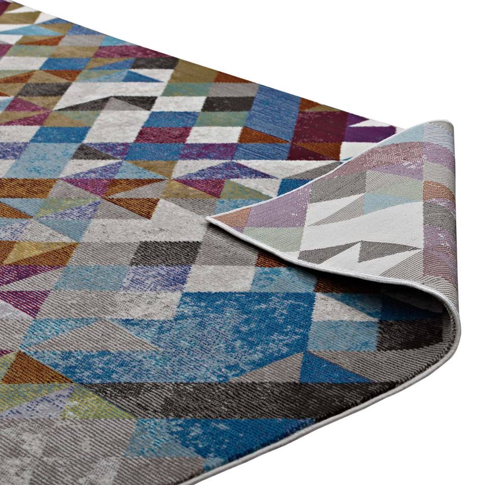 Modway Lavendula Triangle Mosaic 8x10 Area Rug - R-1089-810 | Rugs | Modishstore - 5