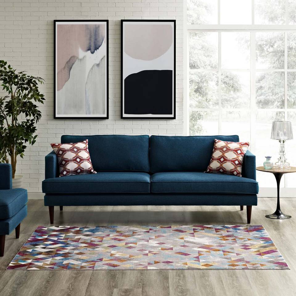Modway Lavendula Triangle Mosaic 8x10 Area Rug - R-1089-810 | Rugs | Modishstore - 7