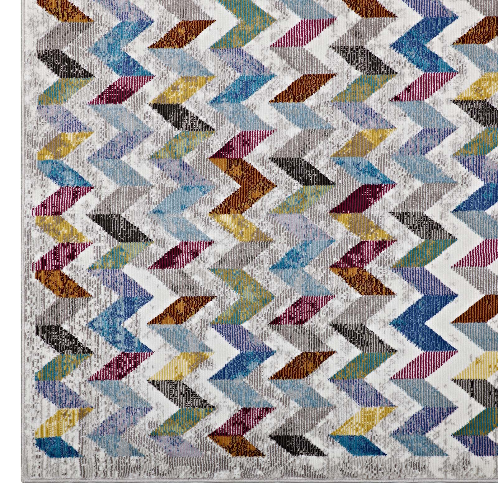 Modway Gemma Chevron Mosaic 4x6 Area Rug - R-1093-46 | Rugs | Modishstore - 2