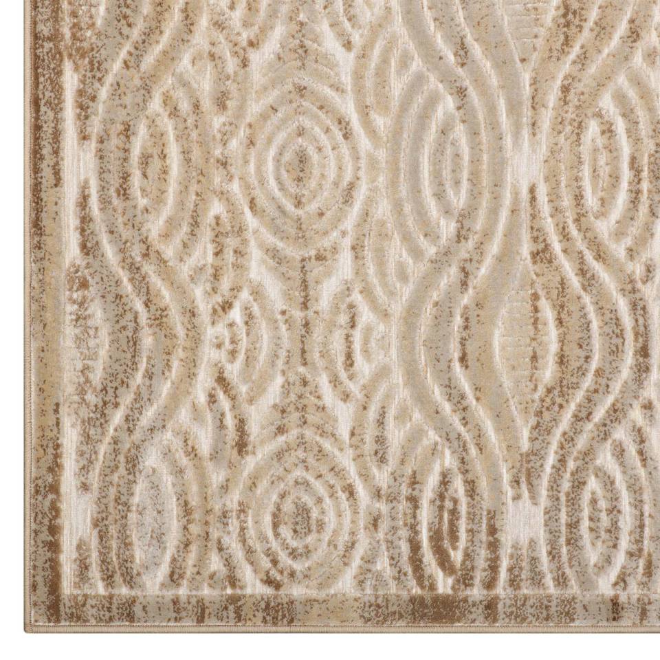 Modway Kennocha Rustic Vintage Abstract Waves 5x8 Area Rug - R-1097A-58 | Rugs | Modishstore - 3