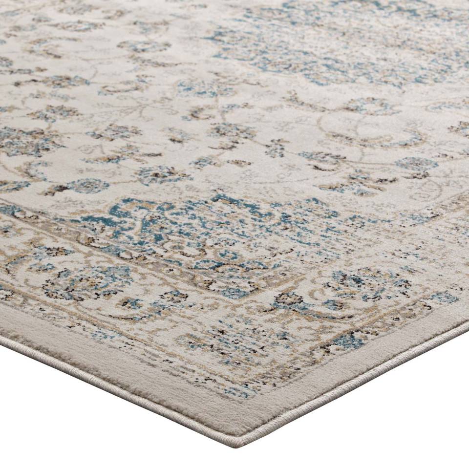 Modway Atara Distressed Vintage Persian Medallion 5x8 Area Rug - R-1102-58 | Rugs | Modishstore - 4