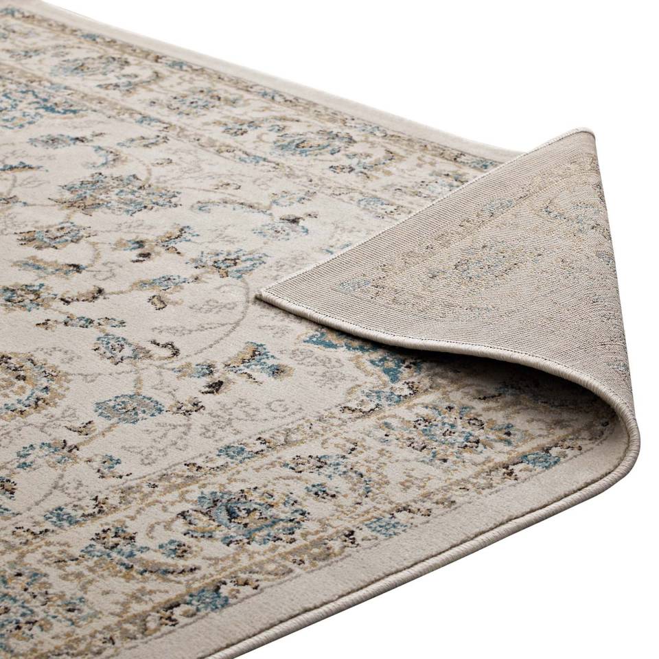Modway Atara Distressed Vintage Persian Medallion 5x8 Area Rug - R-1102-58 | Rugs | Modishstore - 6