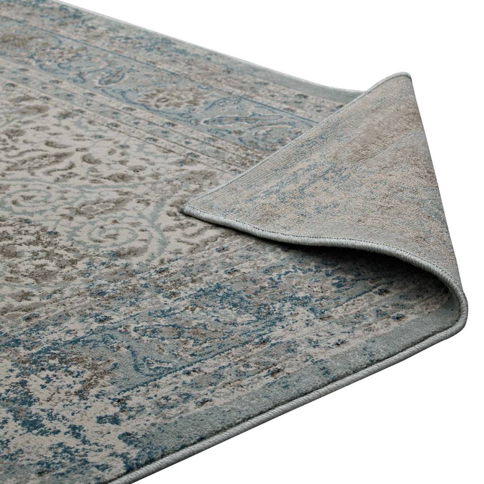 Modway Dilys Distressed Vintage Floral Lattice 8x10 Area Rug - R-1103-810 | Rugs | Modishstore - 6