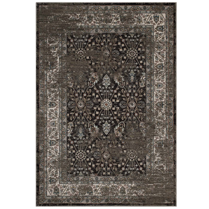 Modway Berit Distressed Vintage Floral Lattice 5x8 Area Rug - R-1104-58 | Rugs | Modishstore - 1
