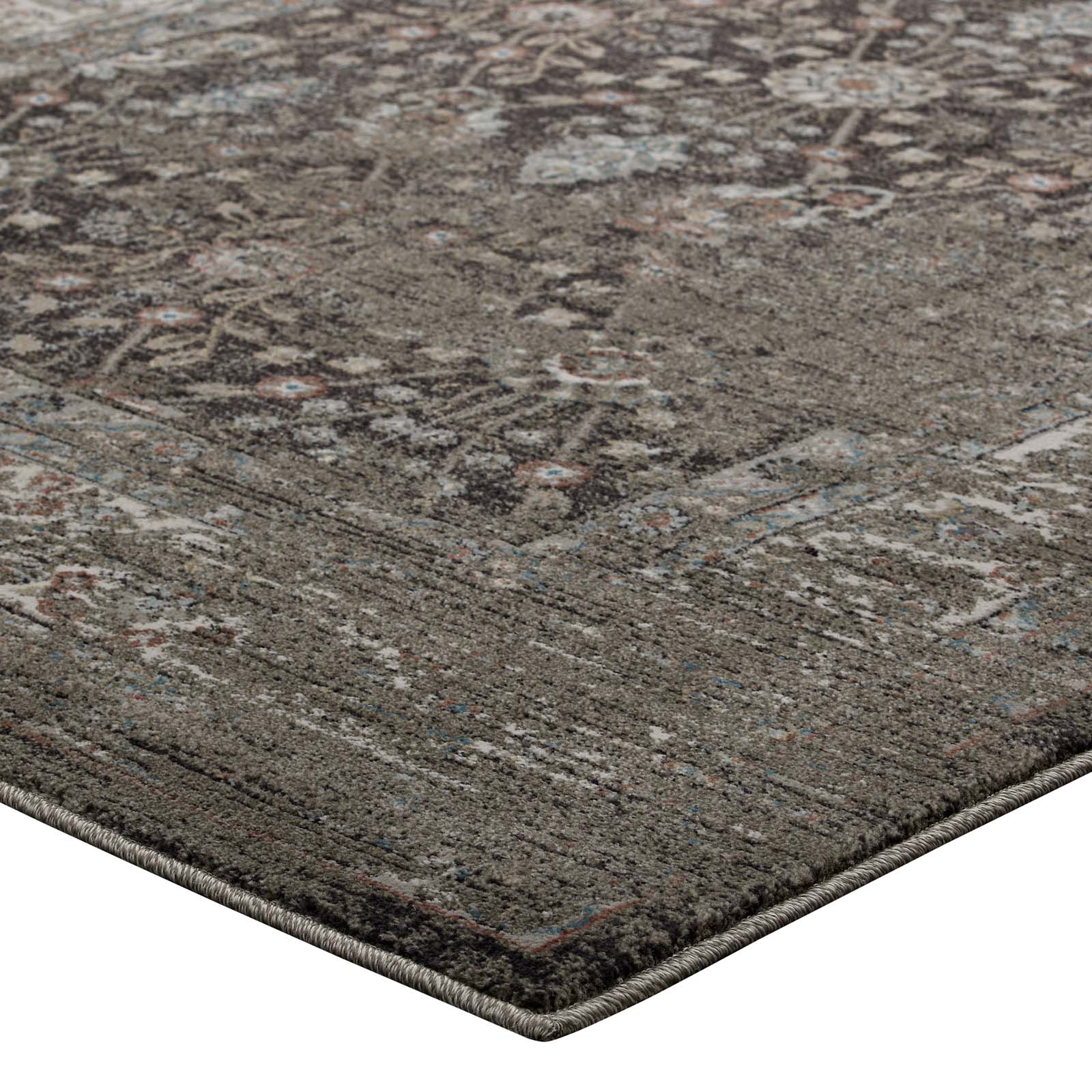 Modway Berit Distressed Vintage Floral Lattice 5x8 Area Rug - R-1104-58 | Rugs | Modishstore - 3