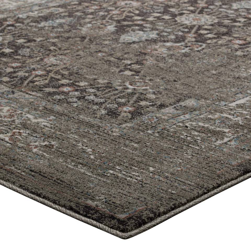 Modway Berit Distressed Vintage Floral Lattice 8x10 Area Rug - R-1104-810 | Rugs | Modishstore - 4