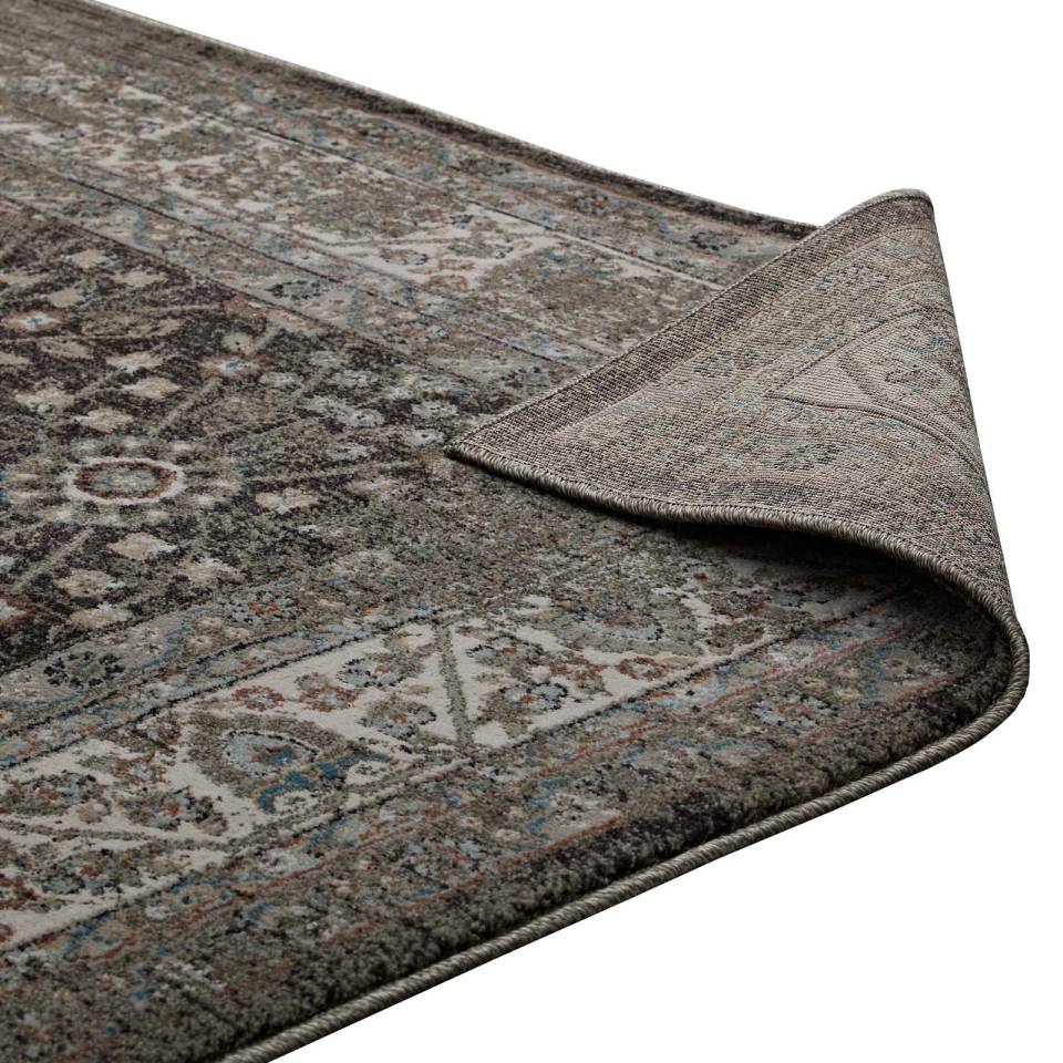 Modway Berit Distressed Vintage Floral Lattice 8x10 Area Rug - R-1104-810 | Rugs | Modishstore - 5