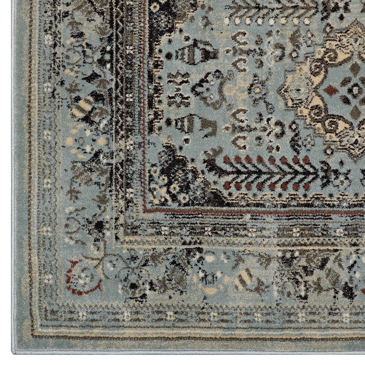 Modway Enye Distressed Vintage Floral Lattice 5x8 Area Rug - R-1105-58 | Rugs | Modishstore - 2