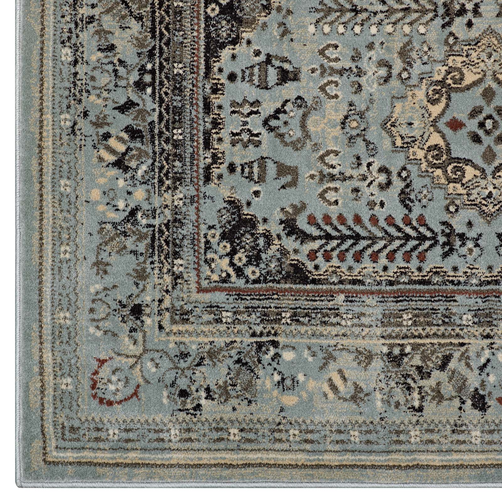 Modway Enye Distressed Vintage Floral Lattice 5x8 Area Rug - R-1105-58 | Rugs | Modishstore - 2