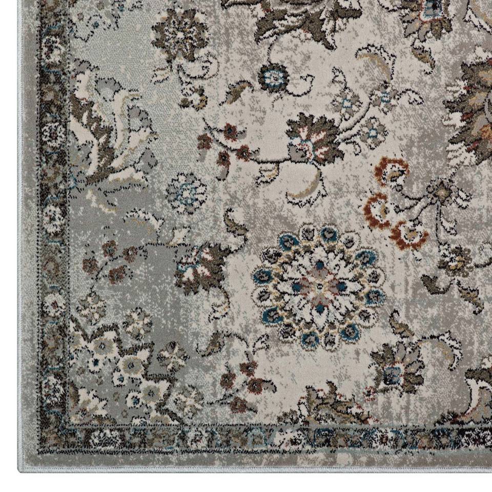 Modway Hana Distressed Vintage Floral
Lattice 8x10 Area Rug - R-1107A-810 | Rugs | Modishstore - 3