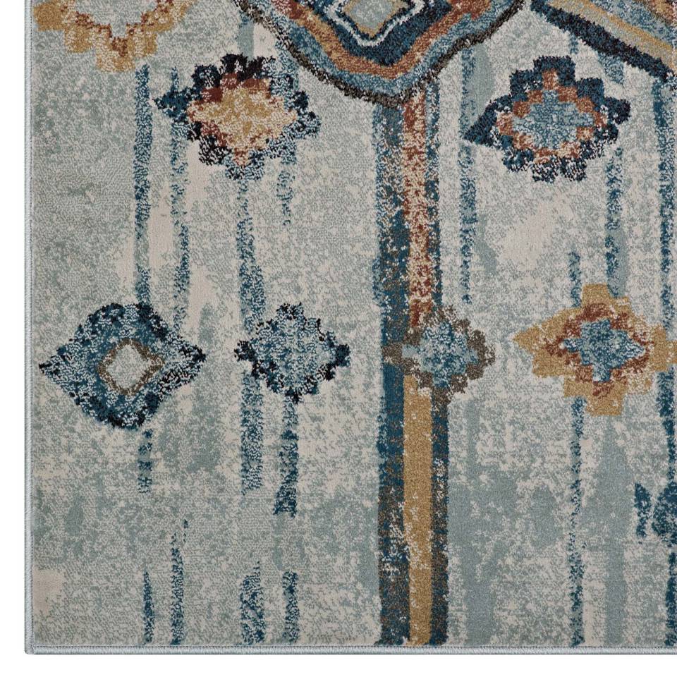 Modway Jenica Distressed Moroccan Tribal Abstract Diamond 8x10 Area Rug - R-1109-810 | Rugs | Modishstore - 3