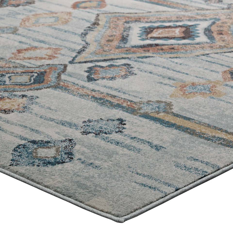 Modway Jenica Distressed Moroccan Tribal Abstract Diamond 8x10 Area Rug - R-1109-810 | Rugs | Modishstore - 4