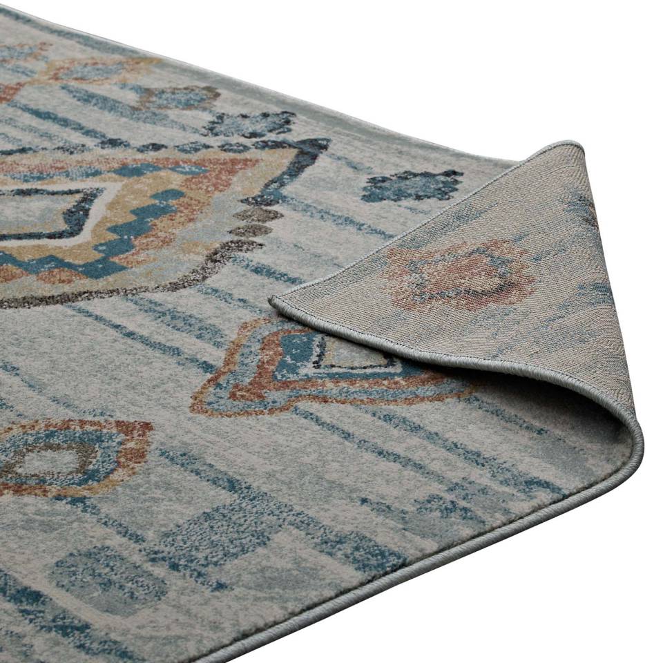 Modway Jenica Distressed Moroccan Tribal Abstract Diamond 8x10 Area Rug - R-1109-810 | Rugs | Modishstore - 5