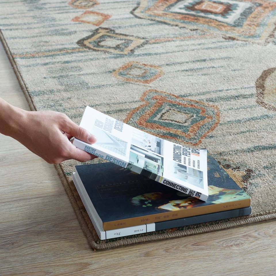 Modway Jenica Distressed Moroccan Tribal Abstract Diamond 8x10 Area Rug - R-1109-810 | Rugs | Modishstore - 6
