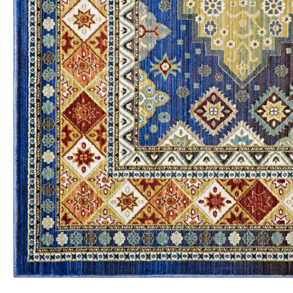 Modway Atzi  Distressed 
Southwestern Diamond Floral 8x10 Area Rug - R-1117-810 | Rugs | Modishstore - 3