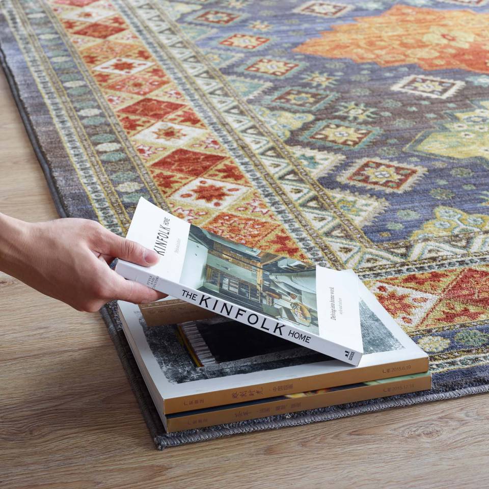 Modway Atzi  Distressed 
Southwestern Diamond Floral 8x10 Area Rug - R-1117-810 | Rugs | Modishstore - 6
