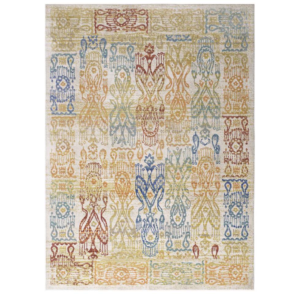 Modway Solimar Distressed Southwestern Aztec 8x10 Area Rug - R-1119-810 | Rugs | Modishstore - 2
