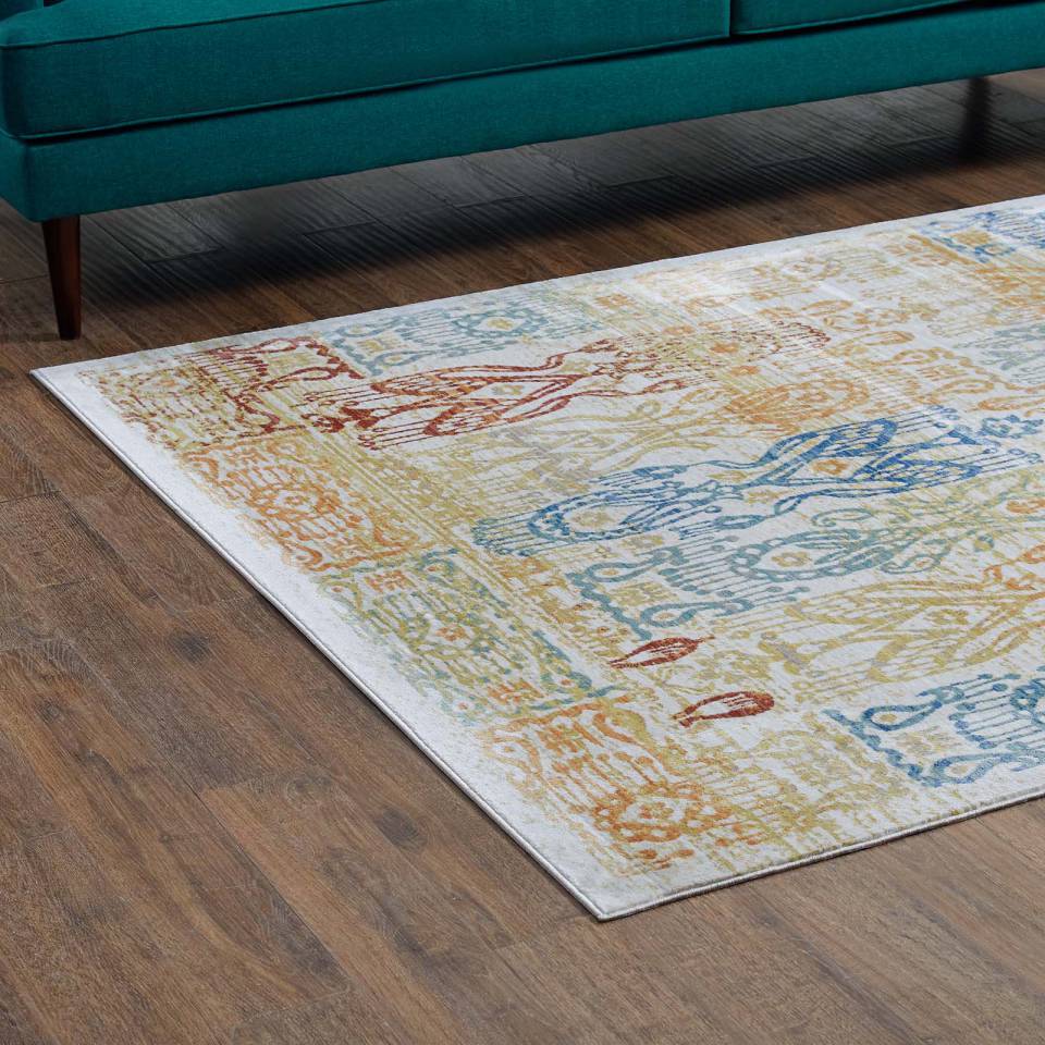 Modway Solimar Distressed Southwestern Aztec 8x10 Area Rug - R-1119-810 | Rugs | Modishstore - 7
