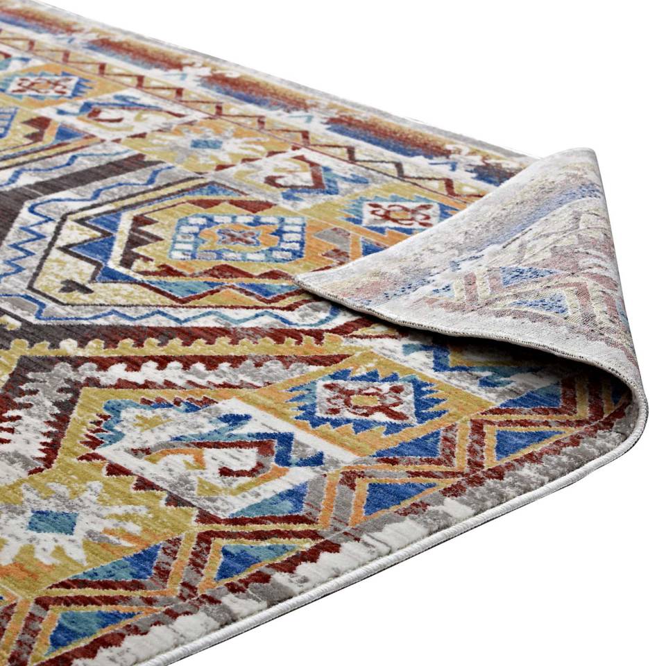 Modway Florita Distressed Southwestern Aztec 8x10 Area Rug - R-1120-810 | Rugs | Modishstore - 5