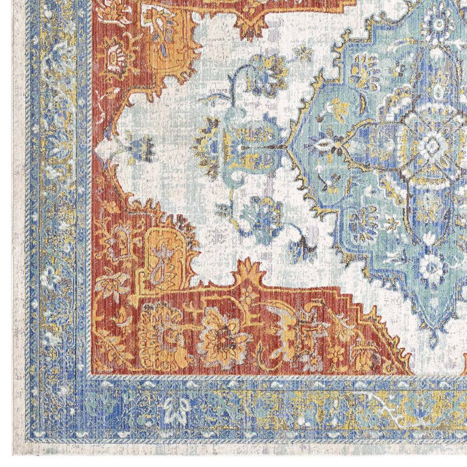 Modway Citlali Distressed Southwestern Aztec 8x10 Area Rug - R-1122-810 | Rugs | Modishstore - 3