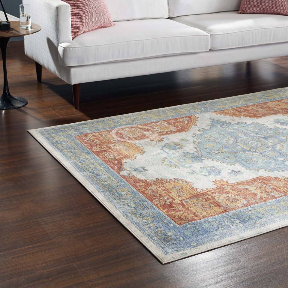 Modway Citlali Distressed Southwestern Aztec 8x10 Area Rug - R-1122-810 | Rugs | Modishstore - 7