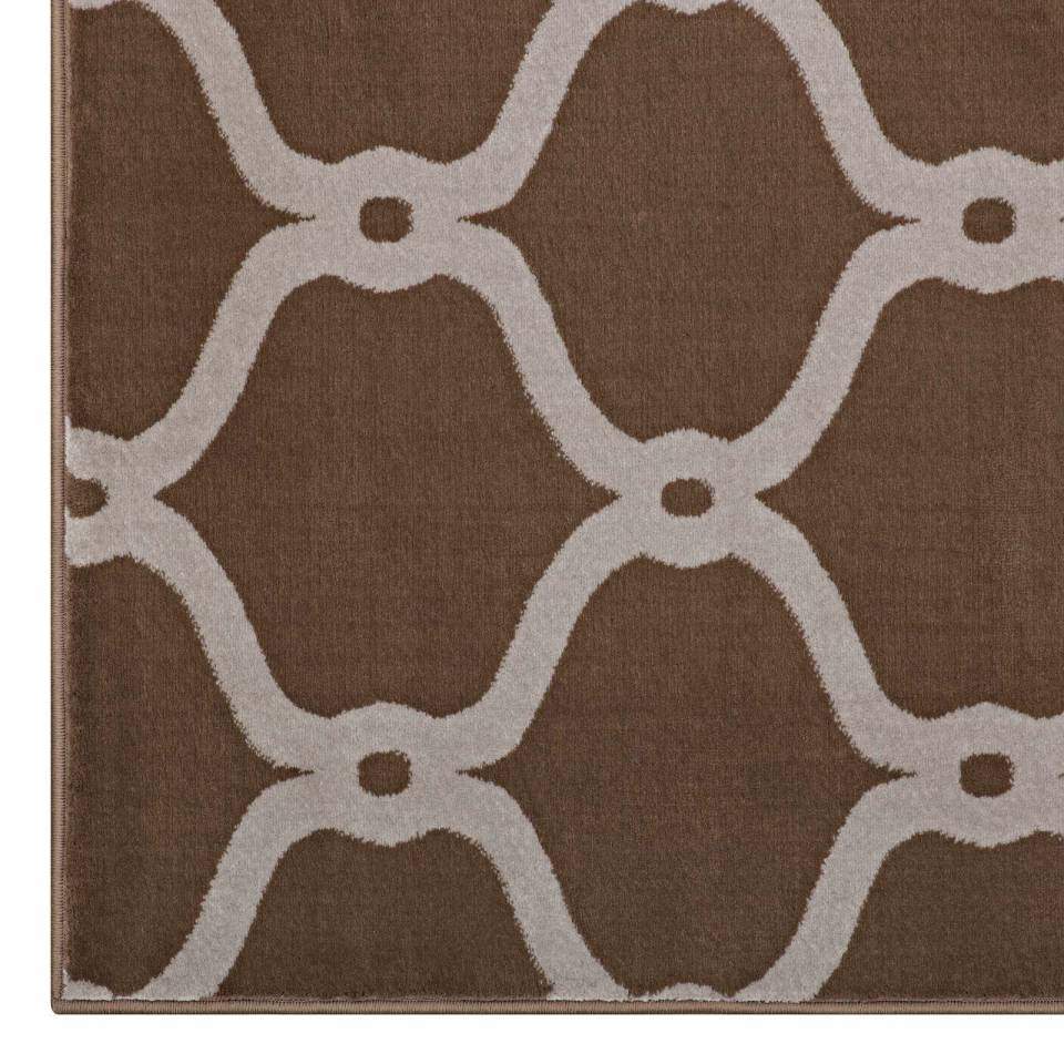 Modway Beltara Chain Link Transitional Trellis 8x10 Area Rug - R-1129-810 | Rugs | Modishstore - 3