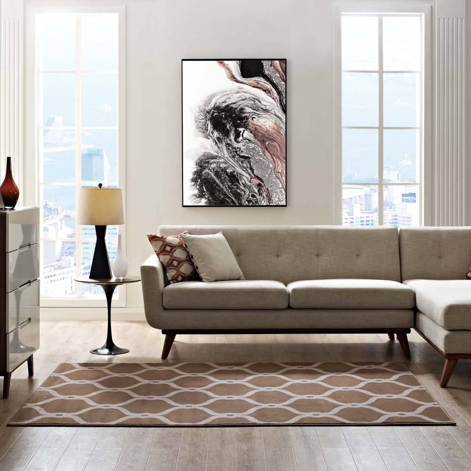 Modway Beltara Chain Link Transitional Trellis 8x10 Area Rug - R-1129-810 | Rugs | Modishstore - 7