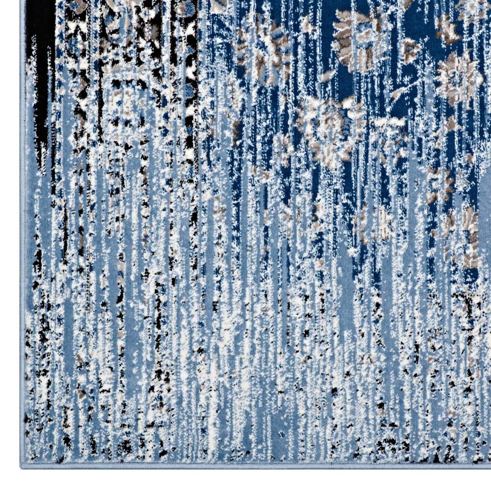 Modway Chiara Distressed Floral Lattice Contemporary 8x10 Area Rug - R-1131-810 | Rugs | Modishstore - 3