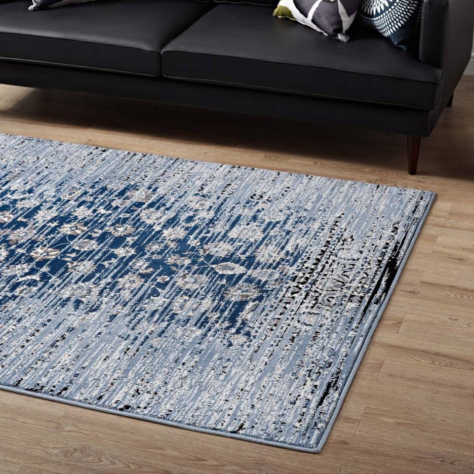 Modway Chiara Distressed Floral Lattice Contemporary 8x10 Area Rug - R-1131-810 | Rugs | Modishstore - 6