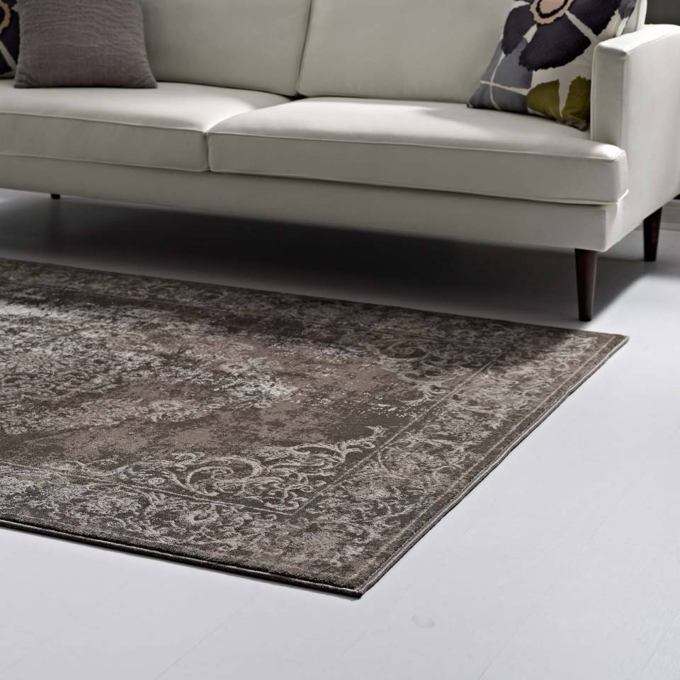 Modway Gamela Rustic Vintage Ornate Floral Medallion 8x10 Area Rug - R-1132-810 | Rugs | Modishstore - 6