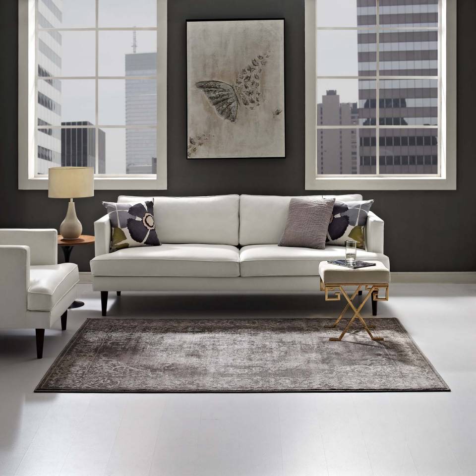 Modway Gamela Rustic Vintage Ornate Floral Medallion 8x10 Area Rug - R-1132-810 | Rugs | Modishstore - 7