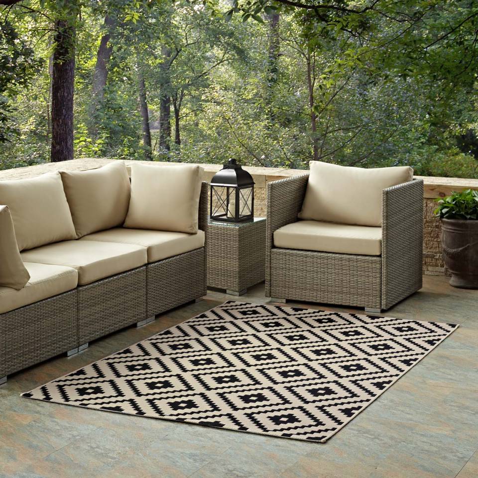 Modway Perplex  Geometric Diamond Trellis 8x10 Indoor and Outdoor Area Rug - R-1134-810 | Rugs | Modishstore - 1