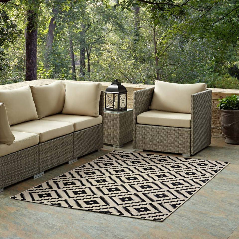 Modway Perplex  Geometric Diamond Trellis 8x10 Indoor and Outdoor Area Rug - R-1134-810 | Rugs | Modishstore - 1