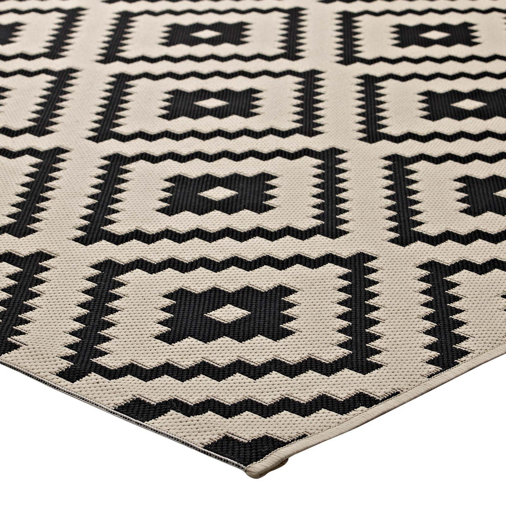 Perplex Geometric Diamond Trellis 9x12 Indoor and Outdoor Area Rug By Modway - R-1134-912 | Rugs | Modishstore - 3