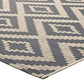 Modway Jagged Geometric Diamond Trellis 8x10 Indoor and Outdoor Area Rug - R-1135-810 | Rugs | Modishstore - 4